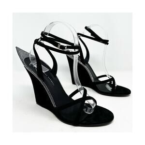 Giuseppe Zanotti Rhinestone Wedge Sandals Womens Size EU 40